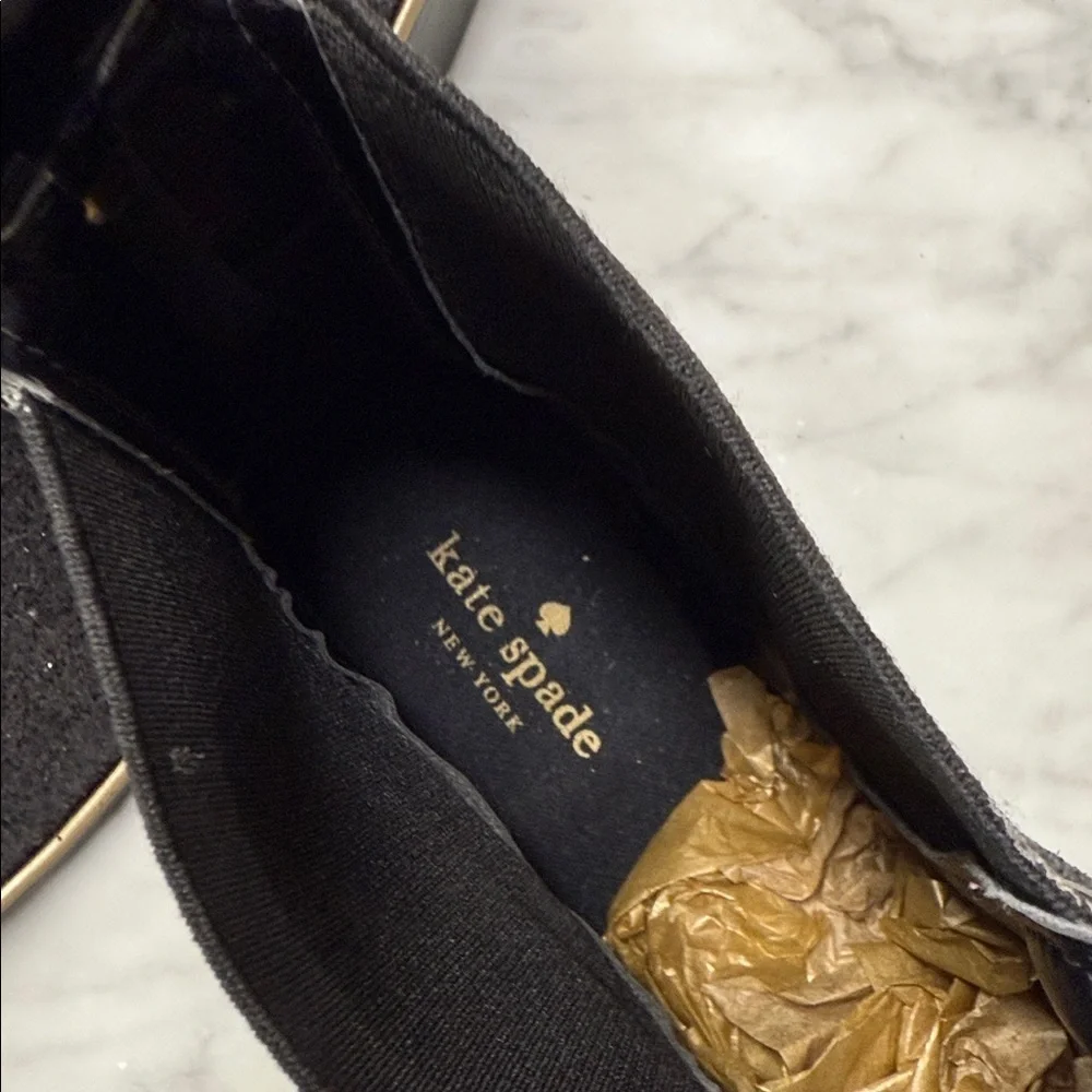 Kate Spade Navy Glitter Sedgewick Slip on Chelsea Rain Boot Size US10/11